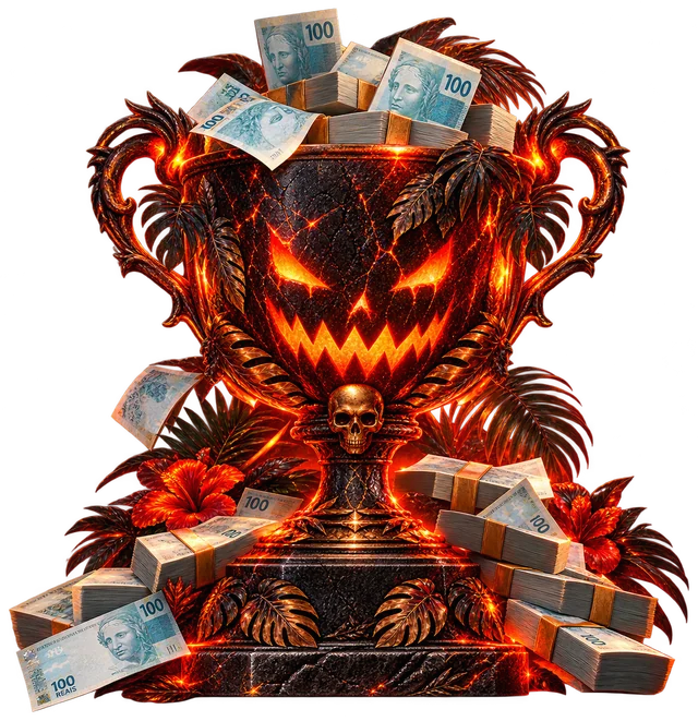 Troféu com dinheiro